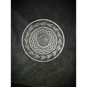 Waterford Crystal Small 5 Inch Flared Bowl Diamond Leaf Cut Clear Glass